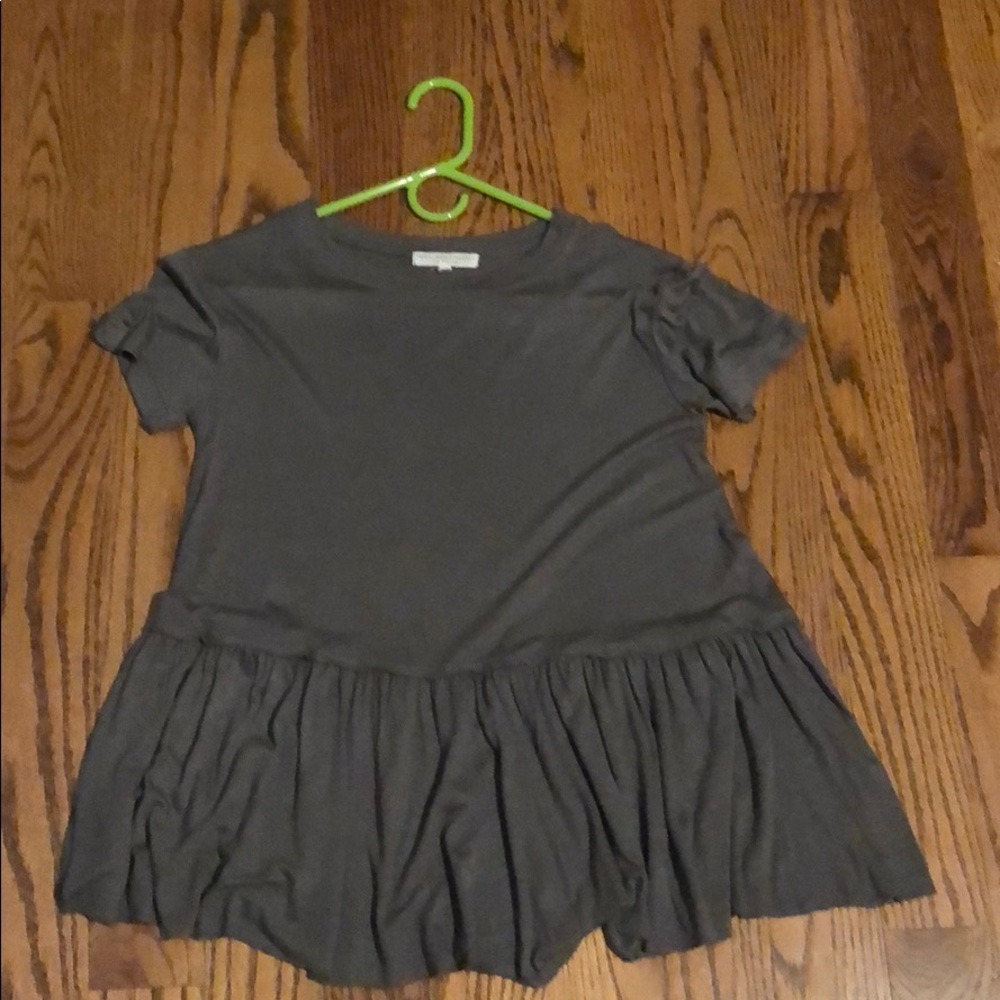 ARMY GREEN PEPLUM TEE FROM URBAN OUTFITTERS